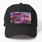 Vice City Themed Art Cool Prints Art Hat
