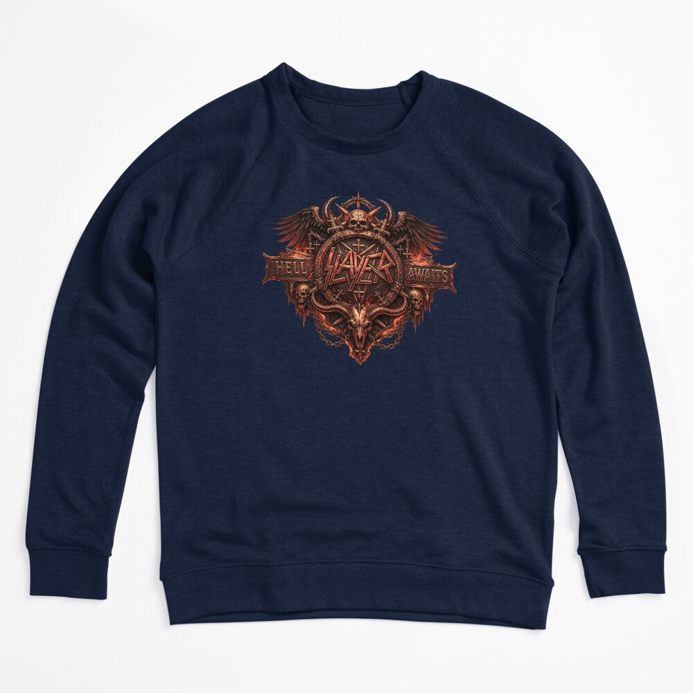Slayer Gothic Skull Heavy Metal Crest Shirt