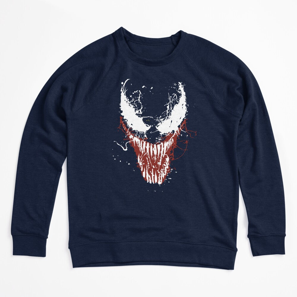 Venom Grunge Splatter Alien Symbiote Monster Face Shirt