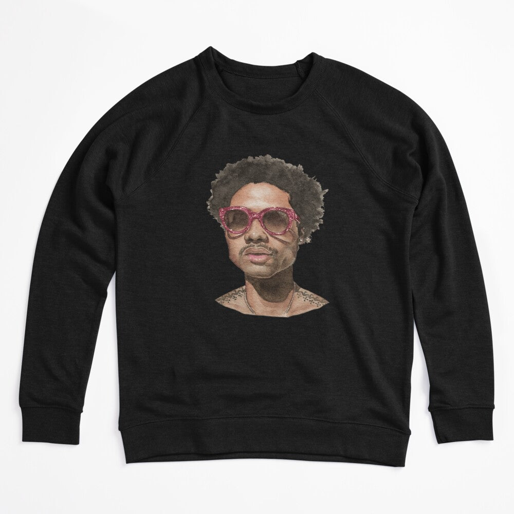 Steve Lacy Pink Sunglasses Portrait Graphic Shirt
