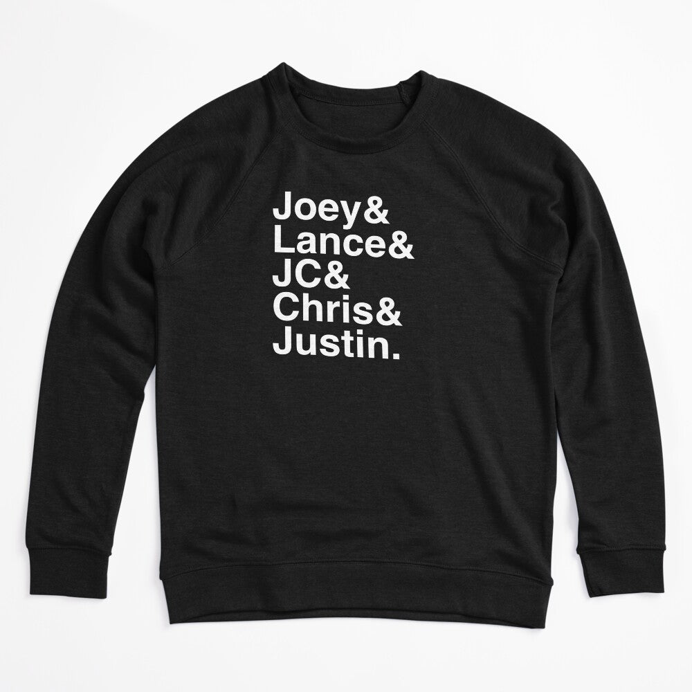 NSYNC Names Helvetica Ampersand Shirt