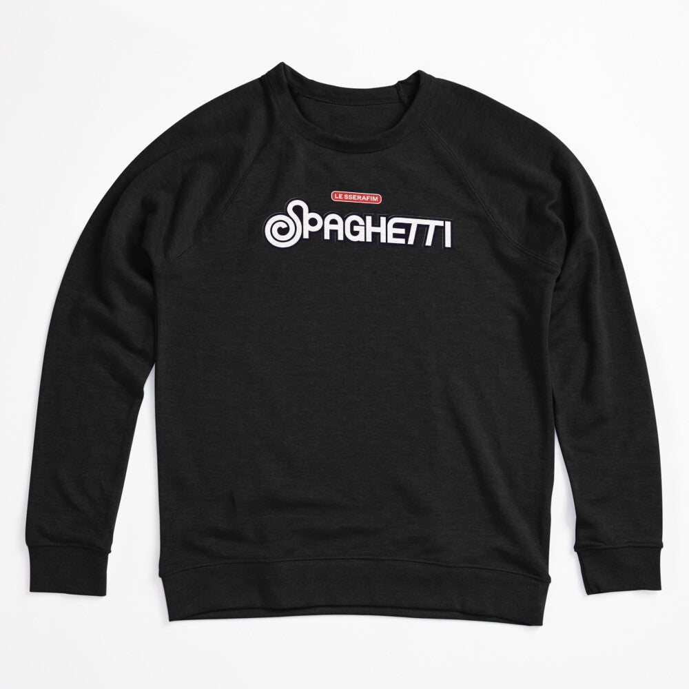 Le Sserafim Spaghetti Logo Black And White Shirt