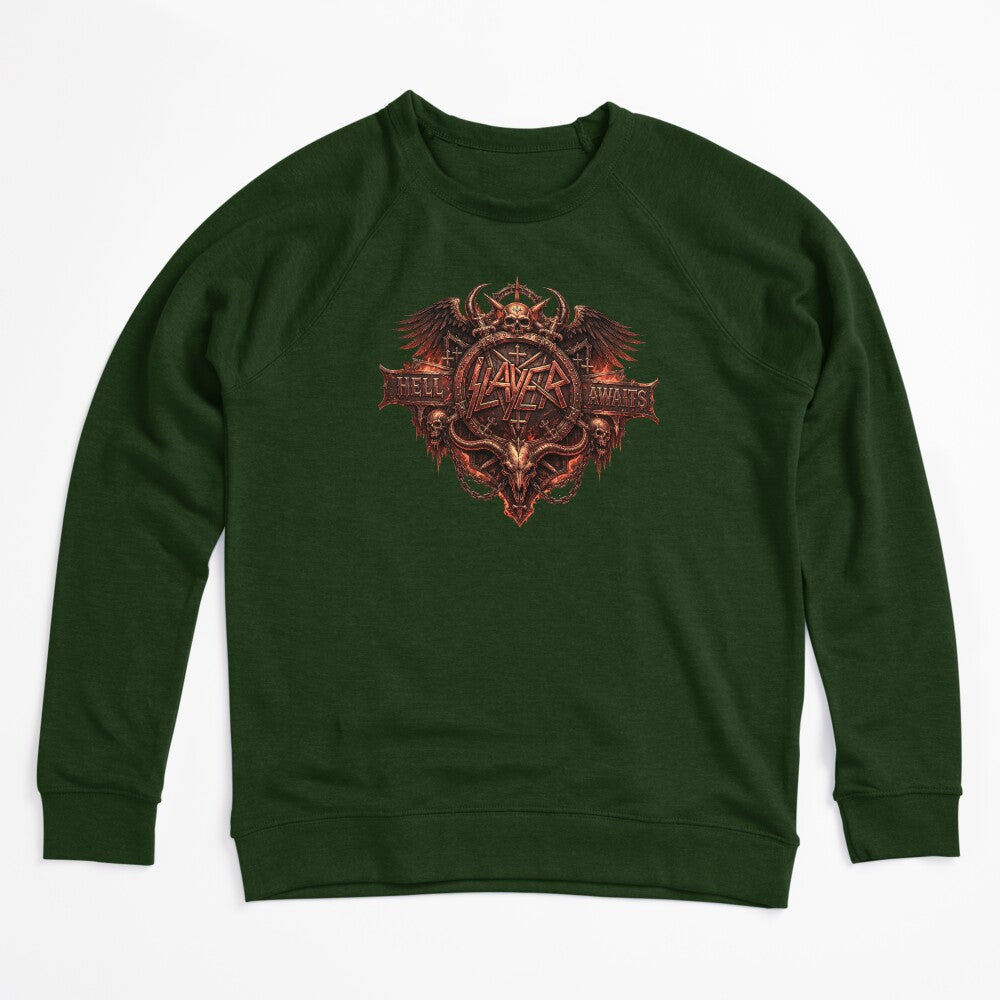 Slayer Gothic Skull Heavy Metal Crest Shirt