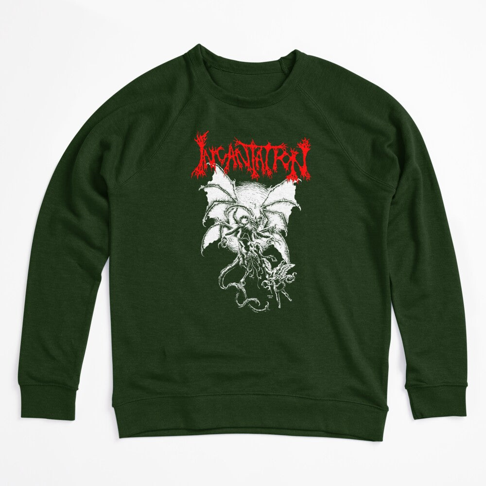 Red Typography Death Metal White Silhouette Shirt