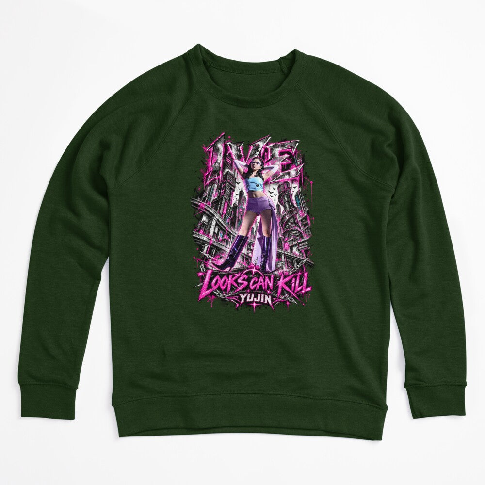 IVE Yujin Looks Can Kill Gothic Pink Visual Shirt