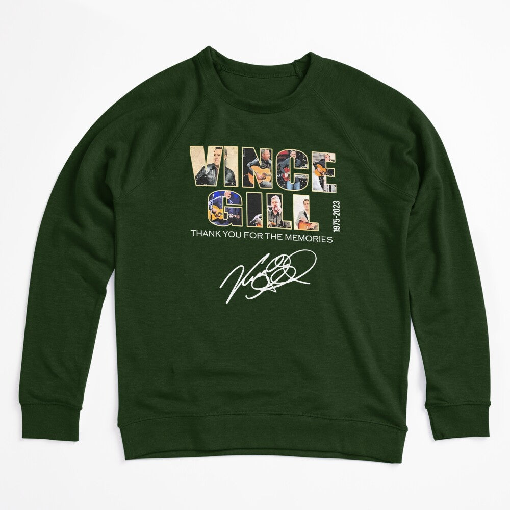Vince Gill 1975-2023 Thank You For The Memories Signatures Shirt
