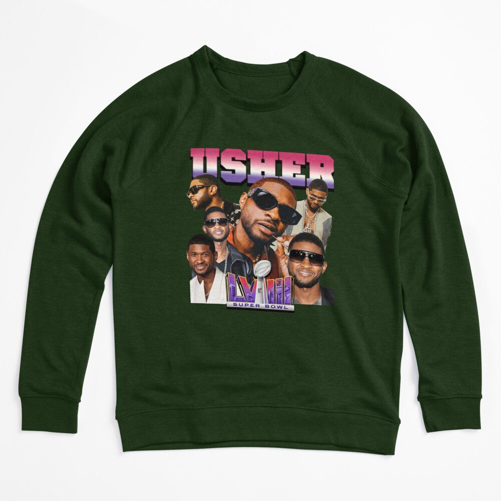 Usher Retro R&B Superstar Collage Design Shirt