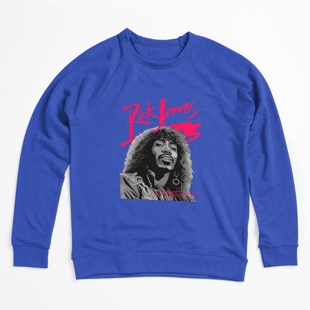 RICK JAMES 80S STYLE BLACK BACKGROUND Shirt