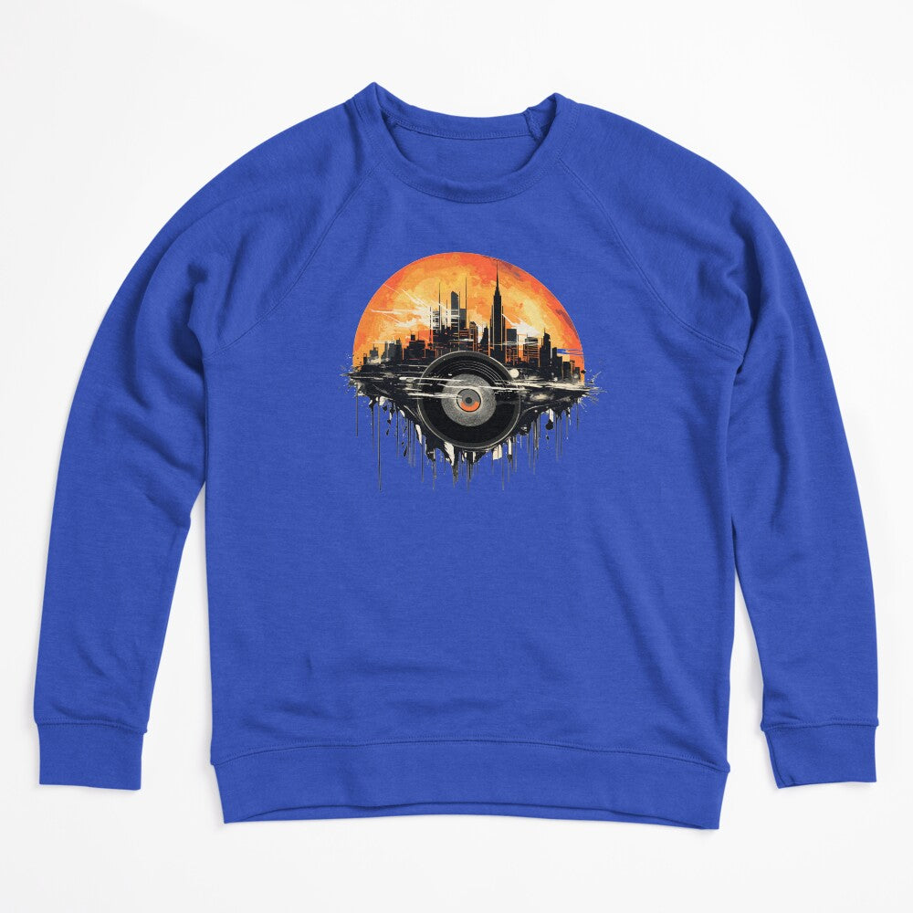 Retro Vinyl Cityscape In Beautiful Sunset Shirt
