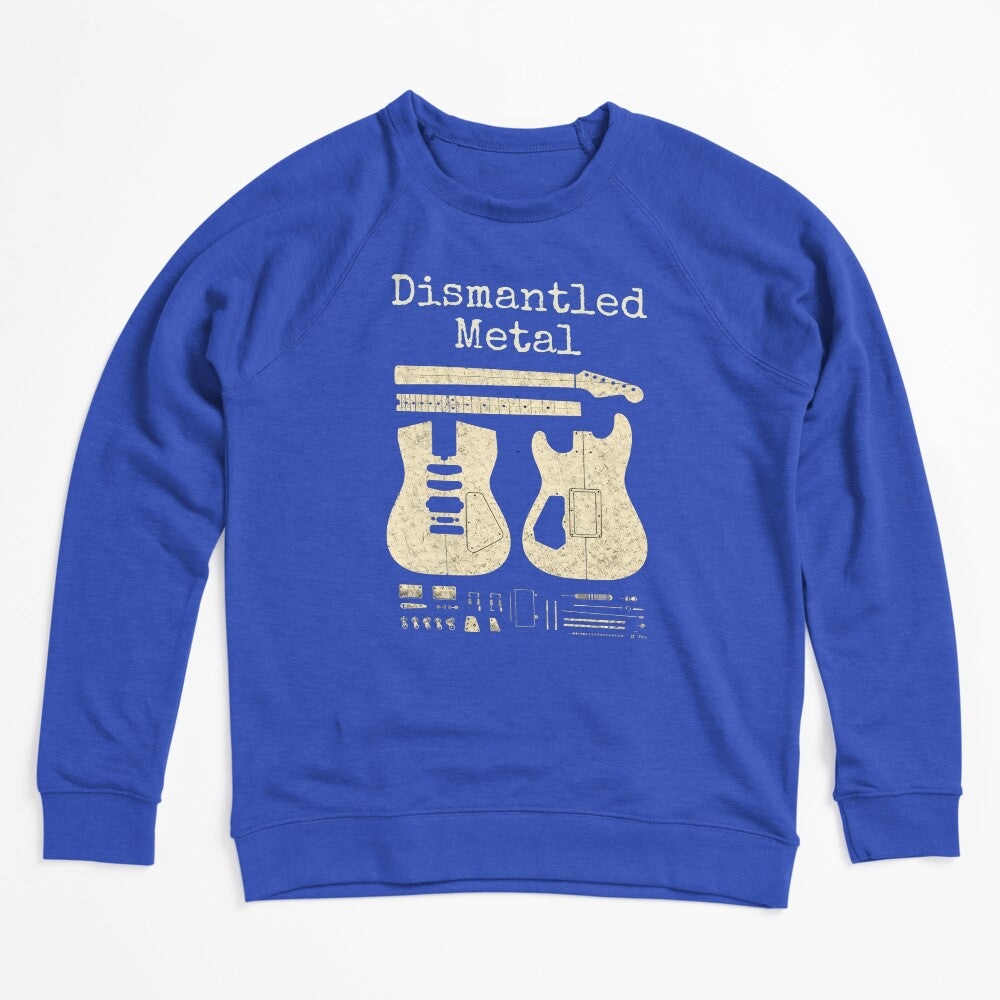 Dismantled Metal Guitar Blueprint Vintage Design Shirt
