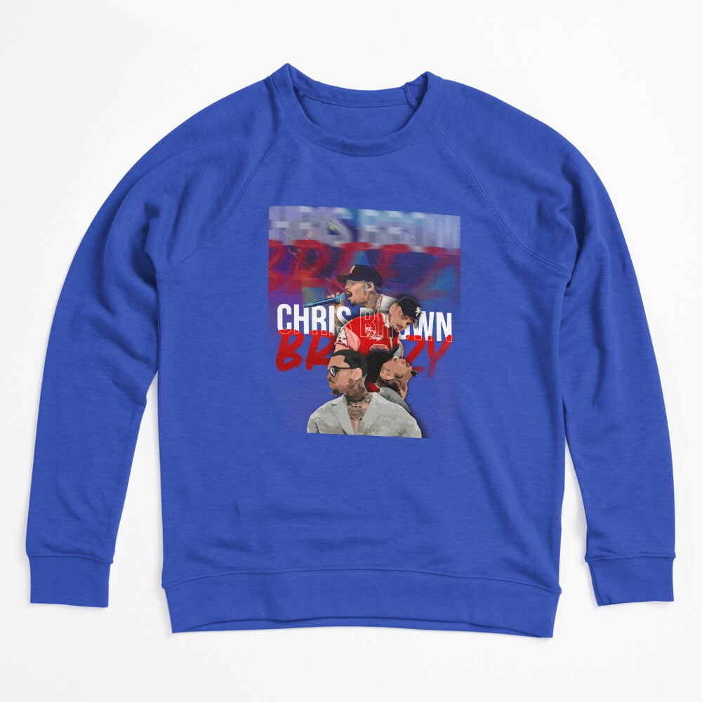 Chris Brown Breezy Portrait Collage Fan Art Design Shirt