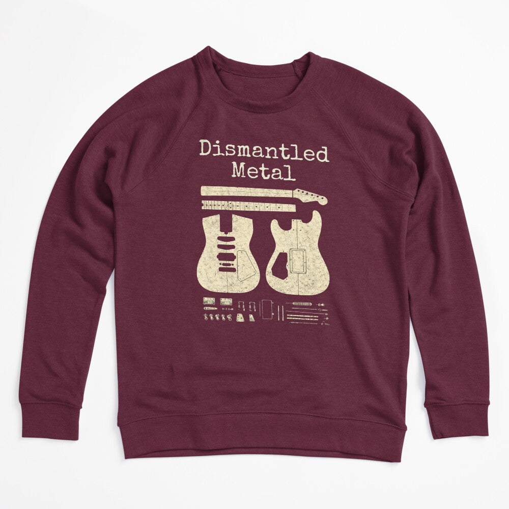 Dismantled Metal Guitar Blueprint Vintage Design Shirt