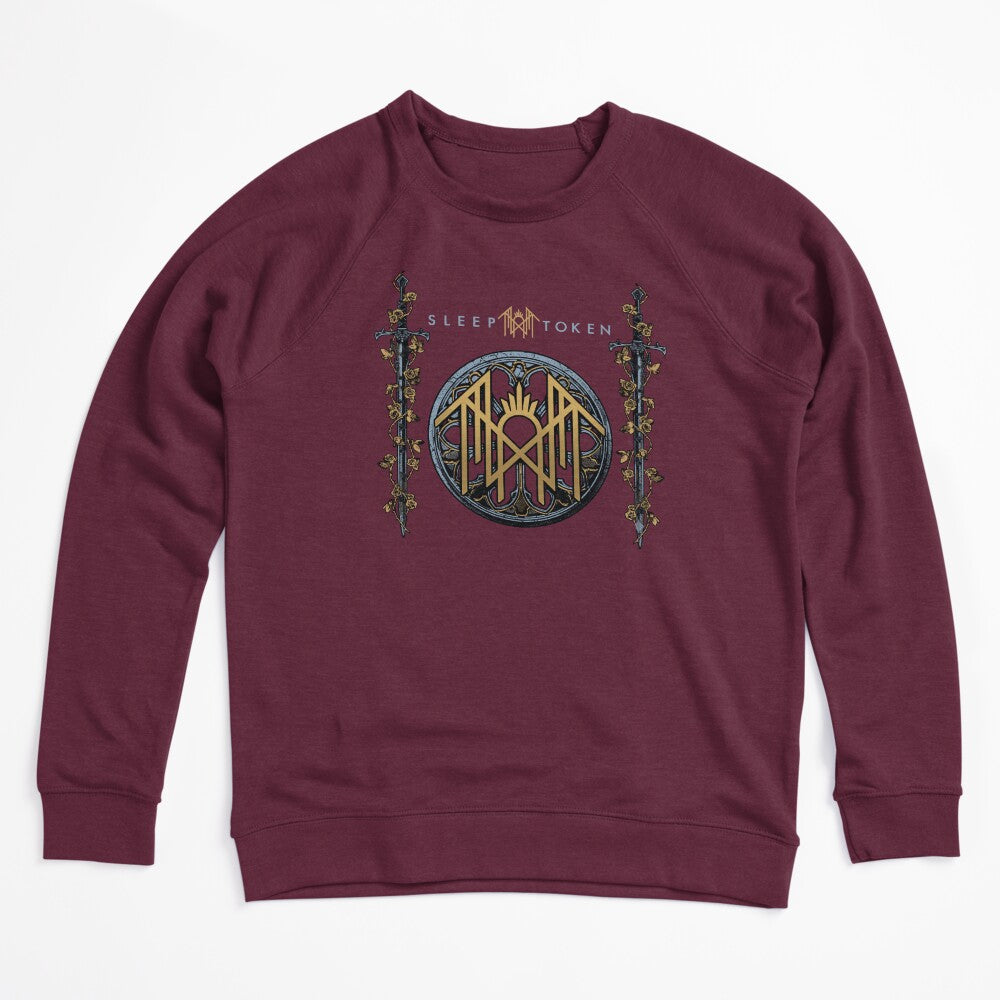 Sleep Retro Token Rune Emblem Gothic Swords Design Shirt