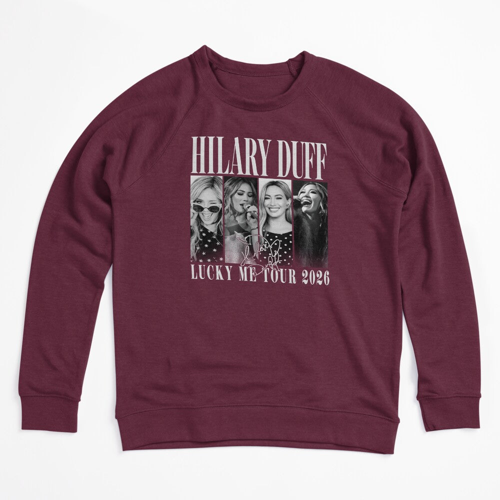Hilary Duff Lucky Me Tour 2026 Vintage Concert Graphic Pop Star Fan Shirt