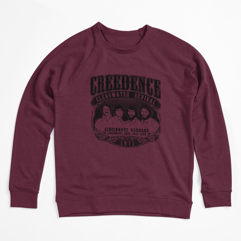 Mens Retro Creedence Clearwater Revival 1971 Brown Shirt