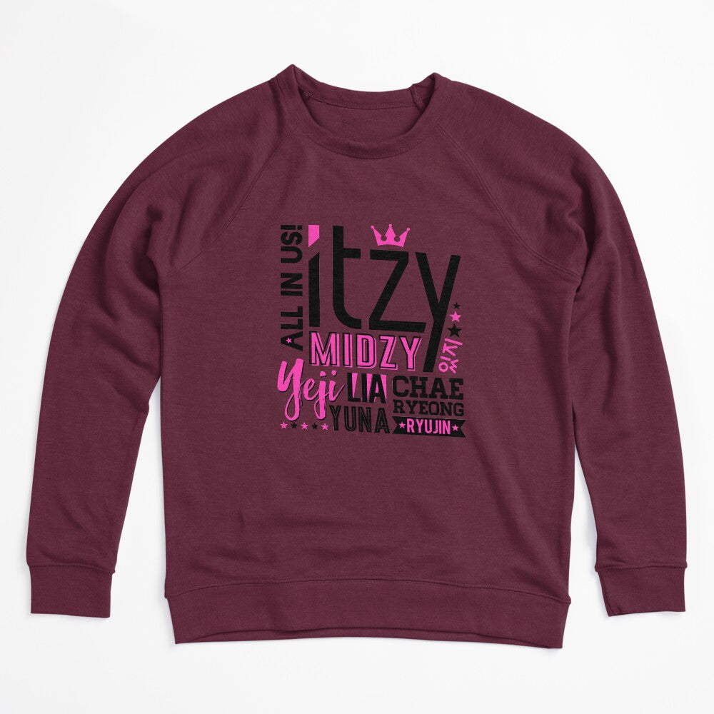 ITZY Font Collage Shirt
