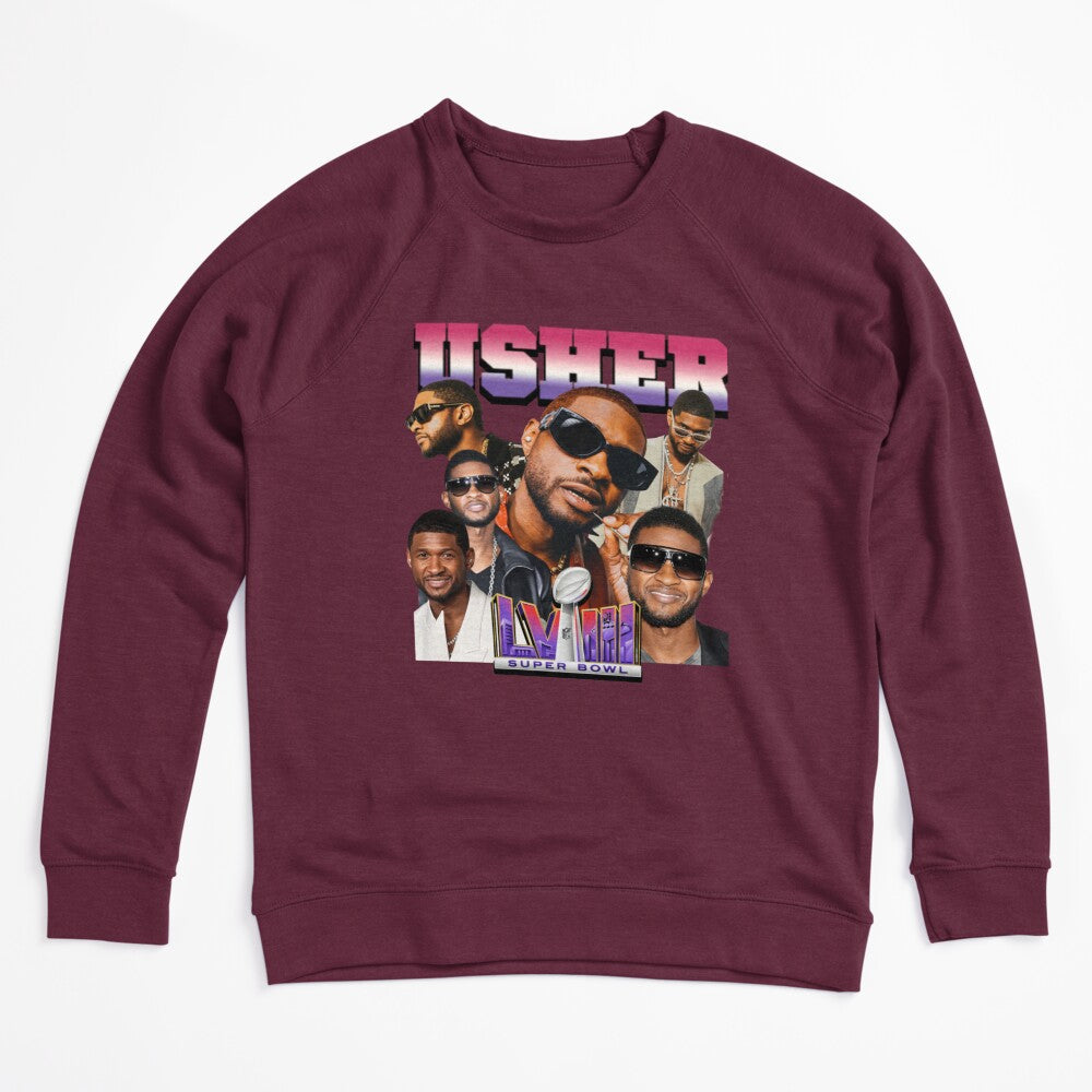 Usher Retro R&B Superstar Collage Design Shirt