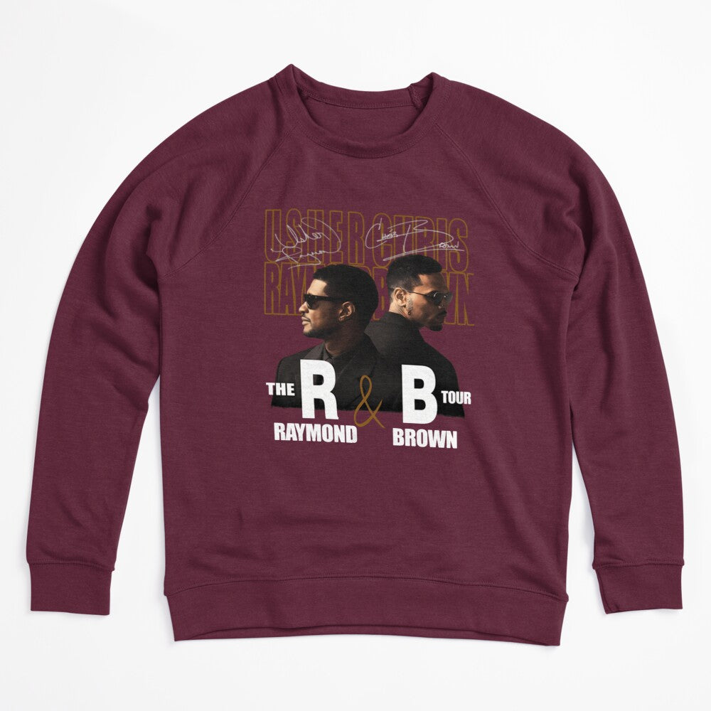 Usher Chris Brown R&B Tour Collage Design Shirt