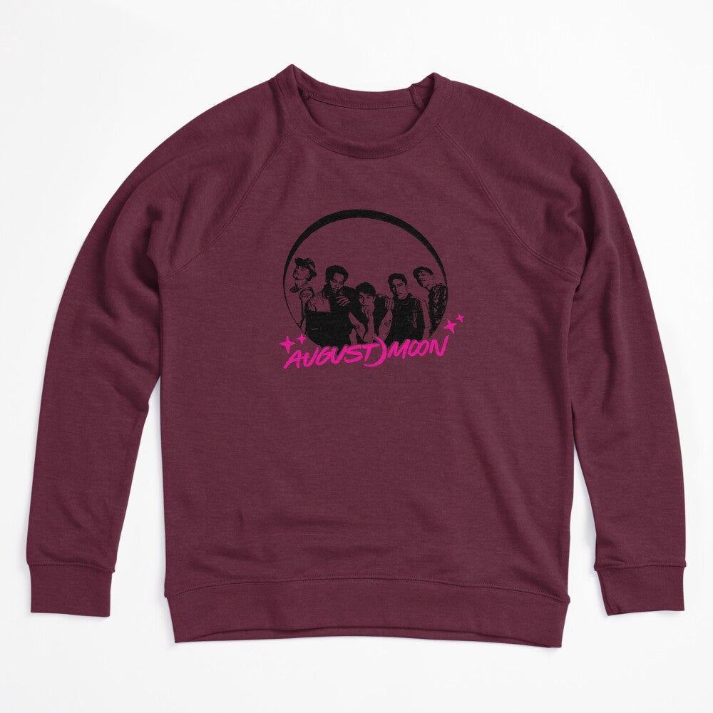 August Moon Band Pink Black Silhouette Shirt