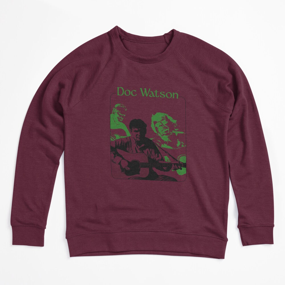 Doc Watson Folk Bluegrass Vintage Portrait Graphic Design Shirt