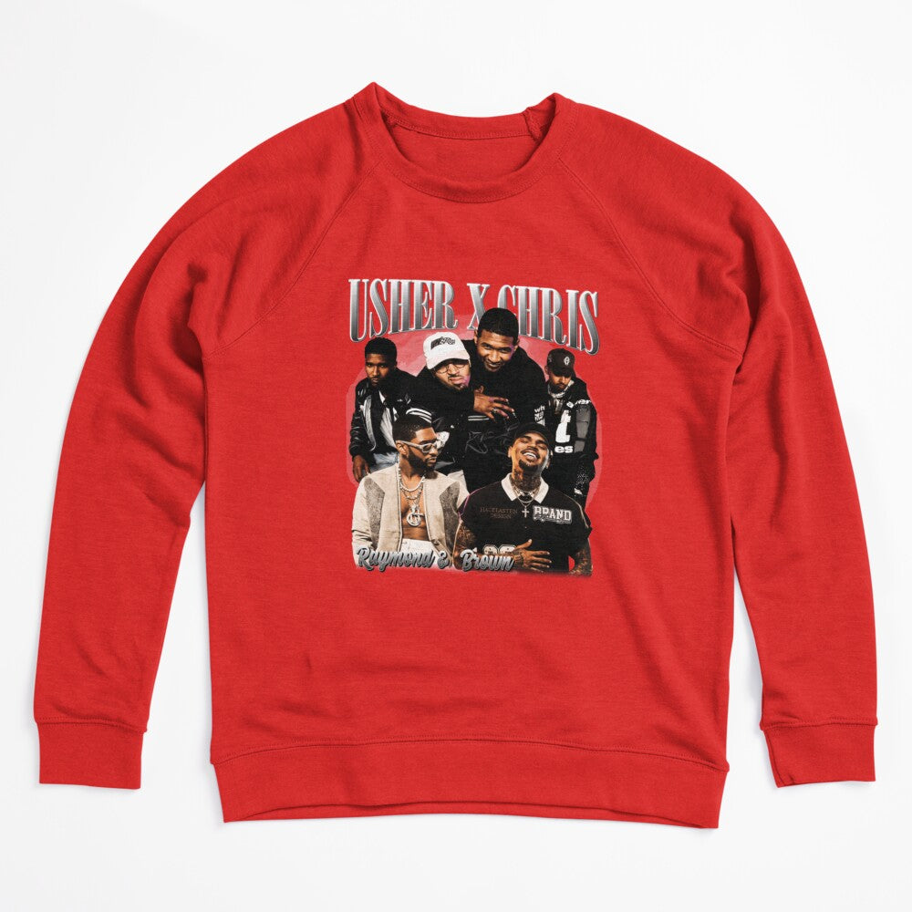 Chris Brown Usher Vintage R&B Group Tour Design Shirt