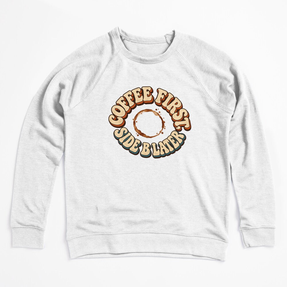 Coffee First Side B Later Retro Vinyl And Coffee Shirt