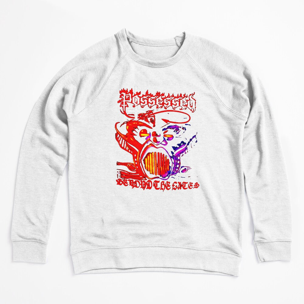 Face Red And Purple Typography Thrash Metal Shirt