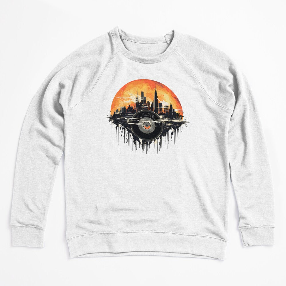 Retro Vinyl Cityscape In Beautiful Sunset Shirt