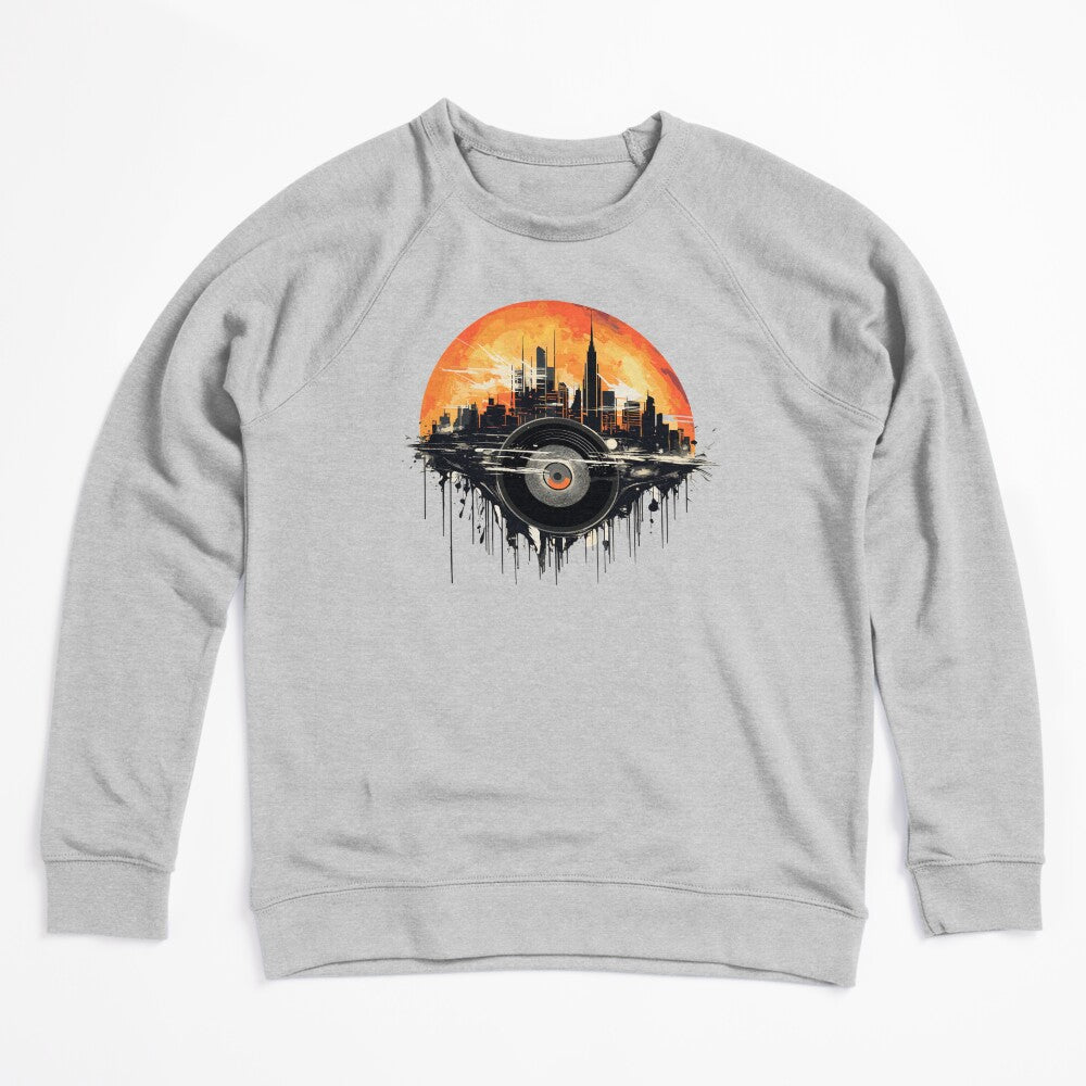Retro Vinyl Cityscape In Beautiful Sunset Shirt