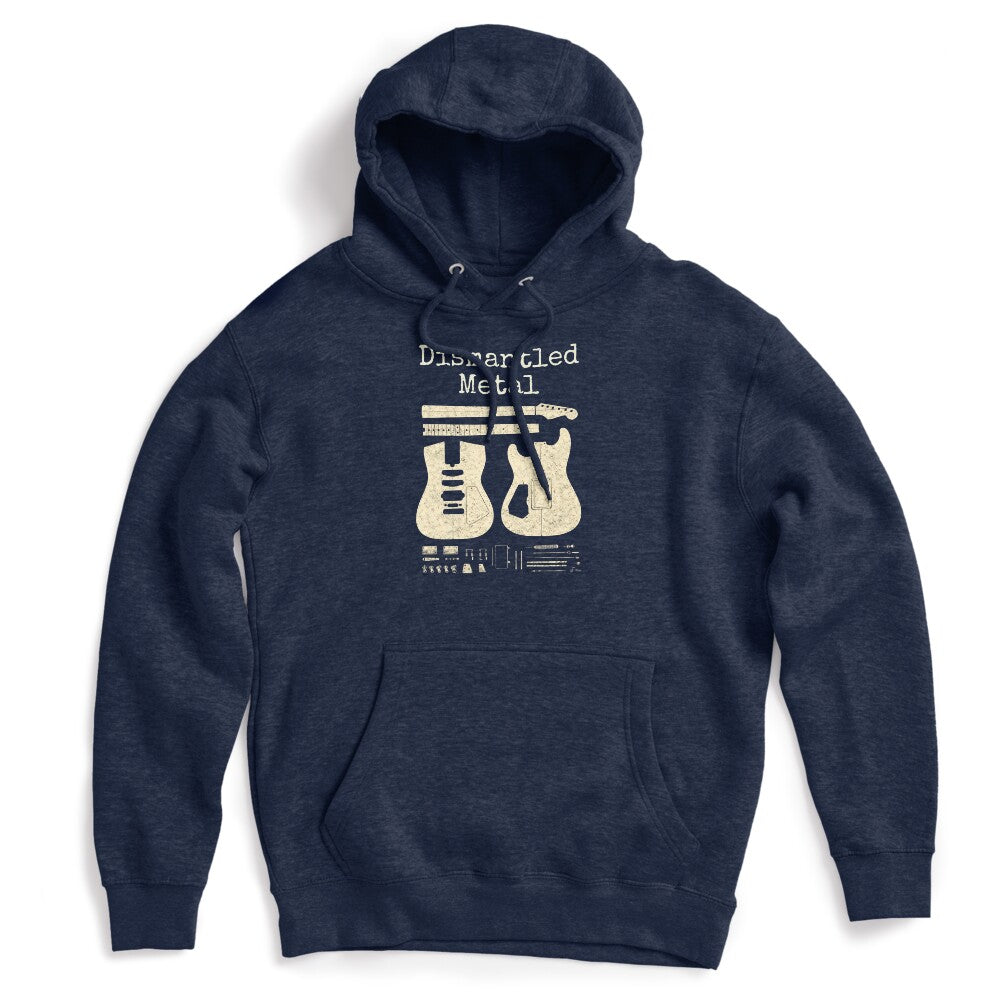 Dismantled Metal Guitar Blueprint Vintage Design Shirt