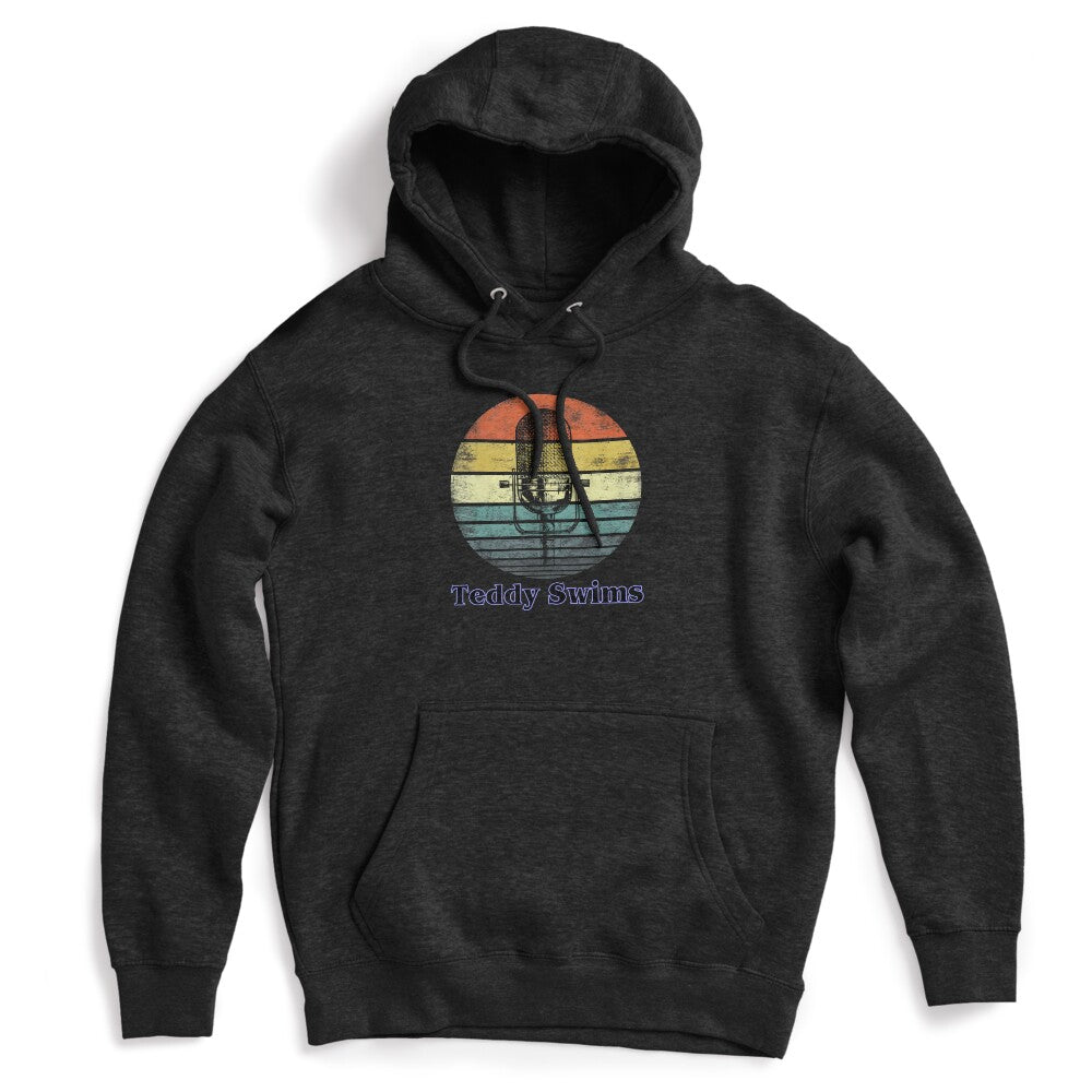 Teddy Swims Retro Sunset Microphone Design Shirt