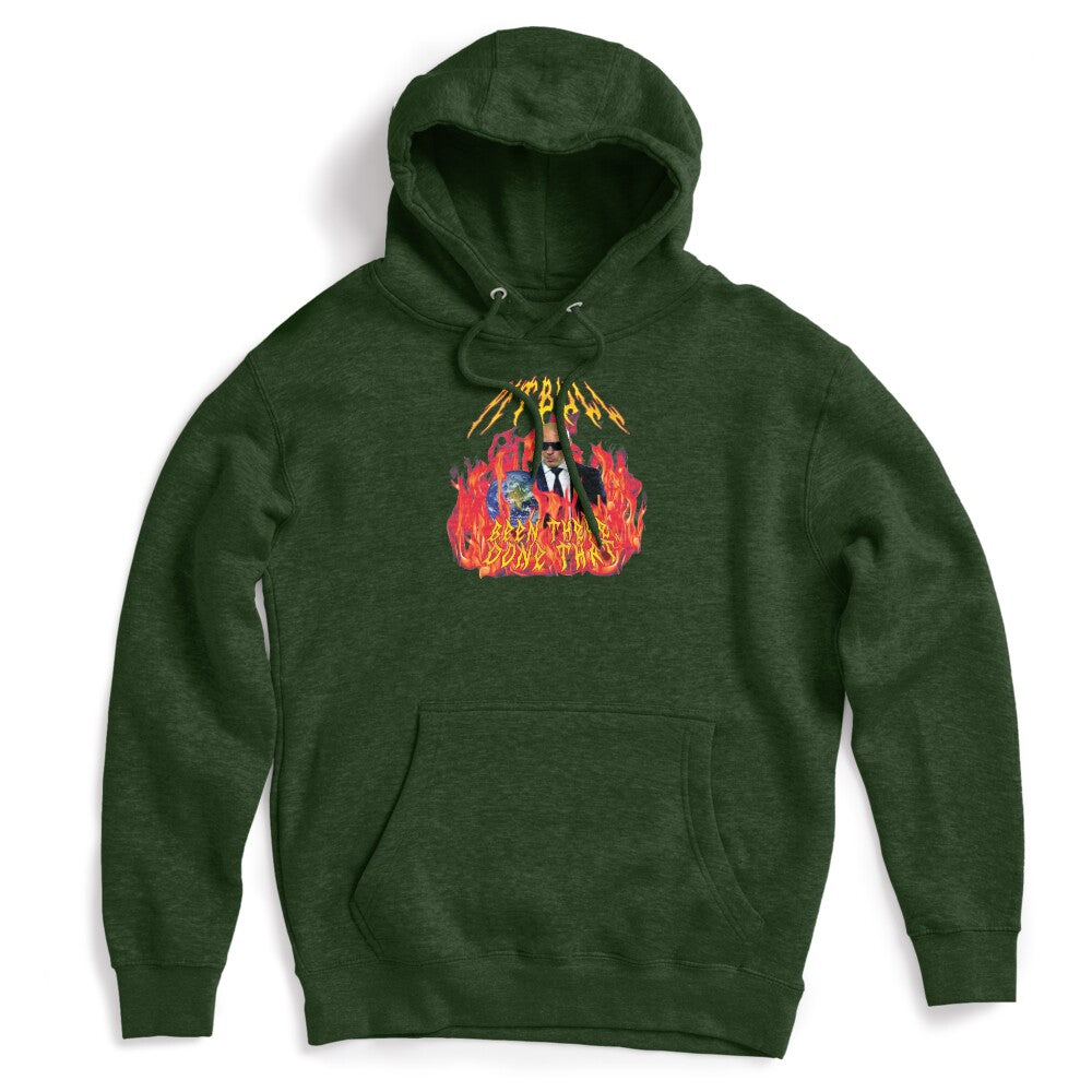 Heavy Metal Pitbull With Flames Shirt