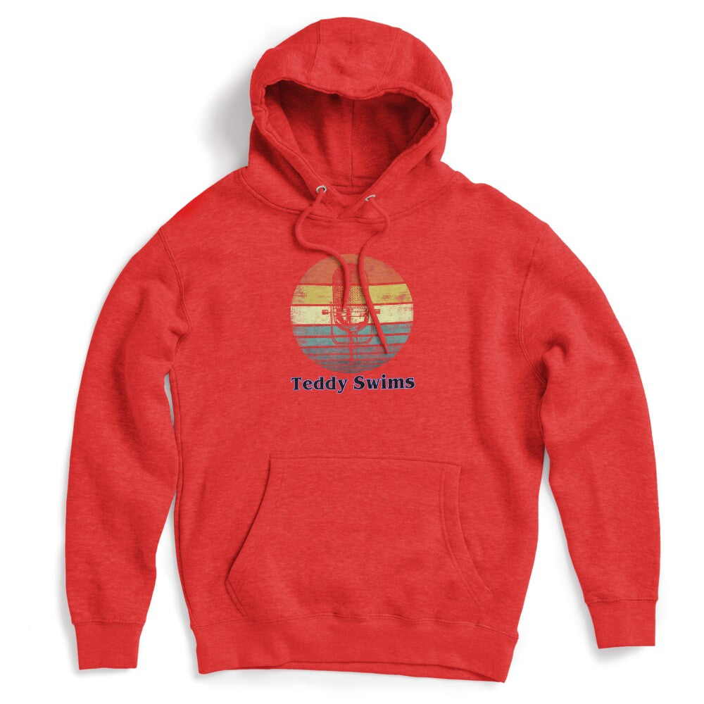 Teddy Swims Retro Sunset Microphone Design Shirt