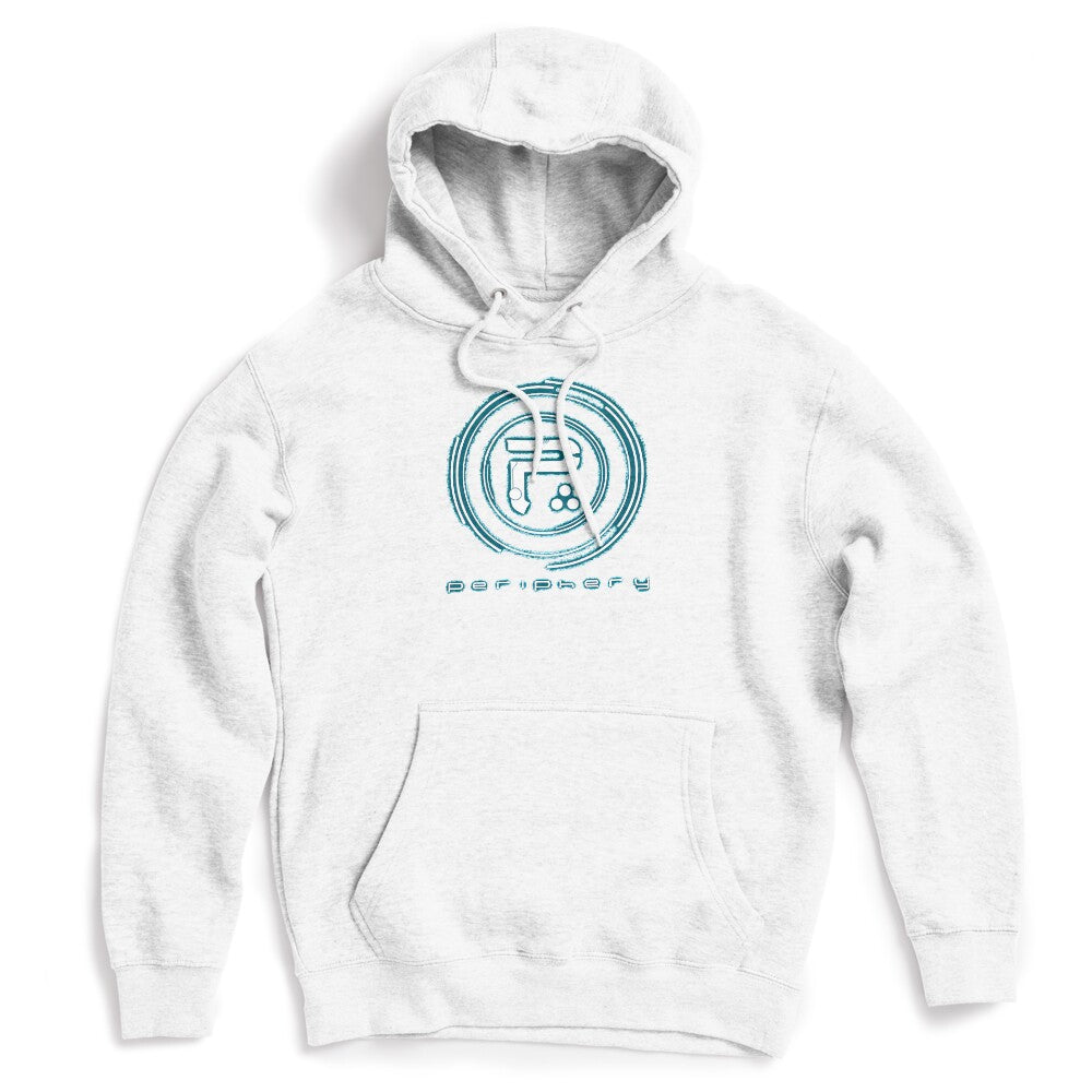 Cyan Neon Circular HUD Target Three Dots Shirt