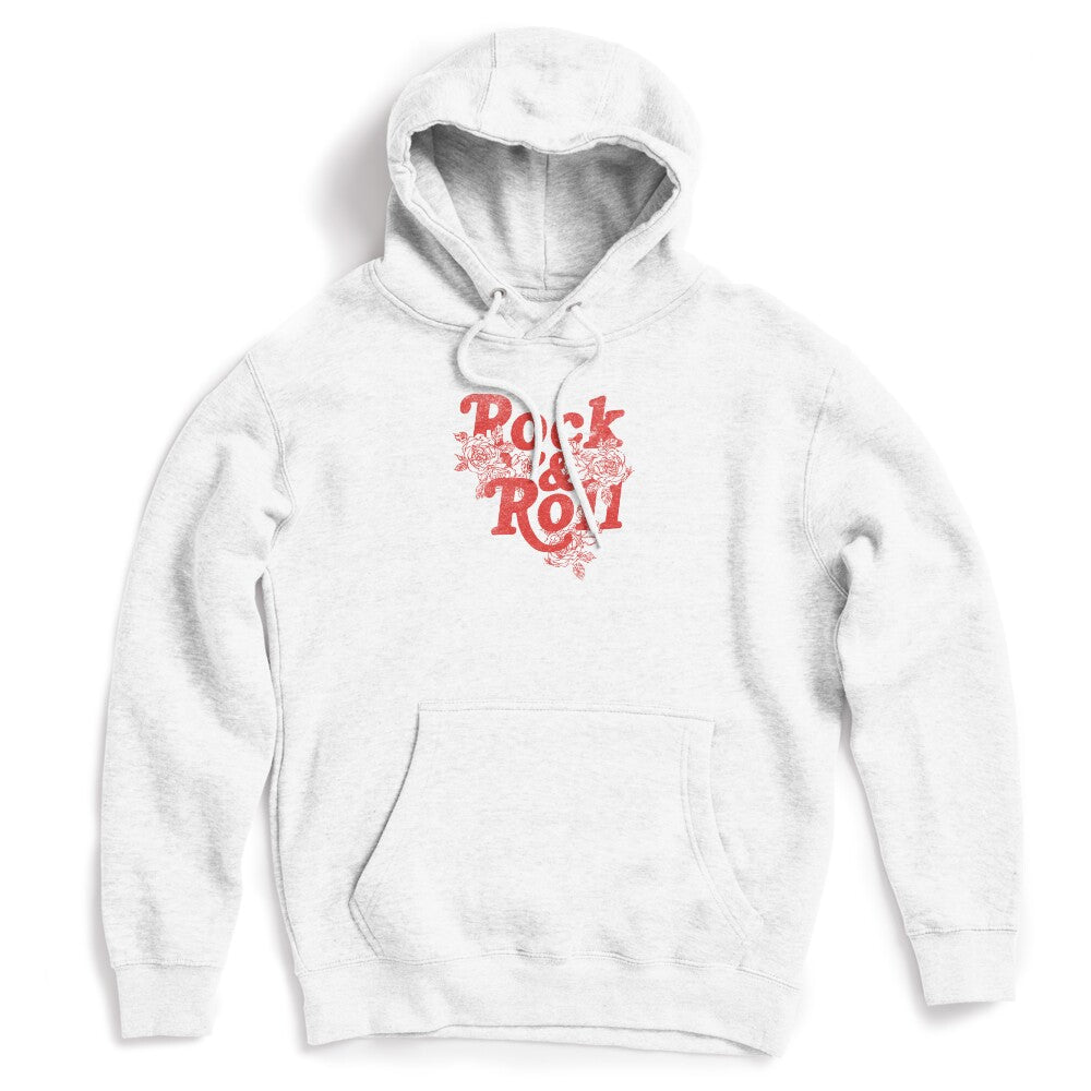 Rock And Roll Roses Vintage Red Typography Shirt