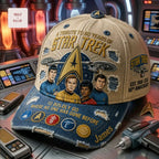 Star Trek 60th Anniversary Tribute Personalized Distressed Denim Baseball Cap