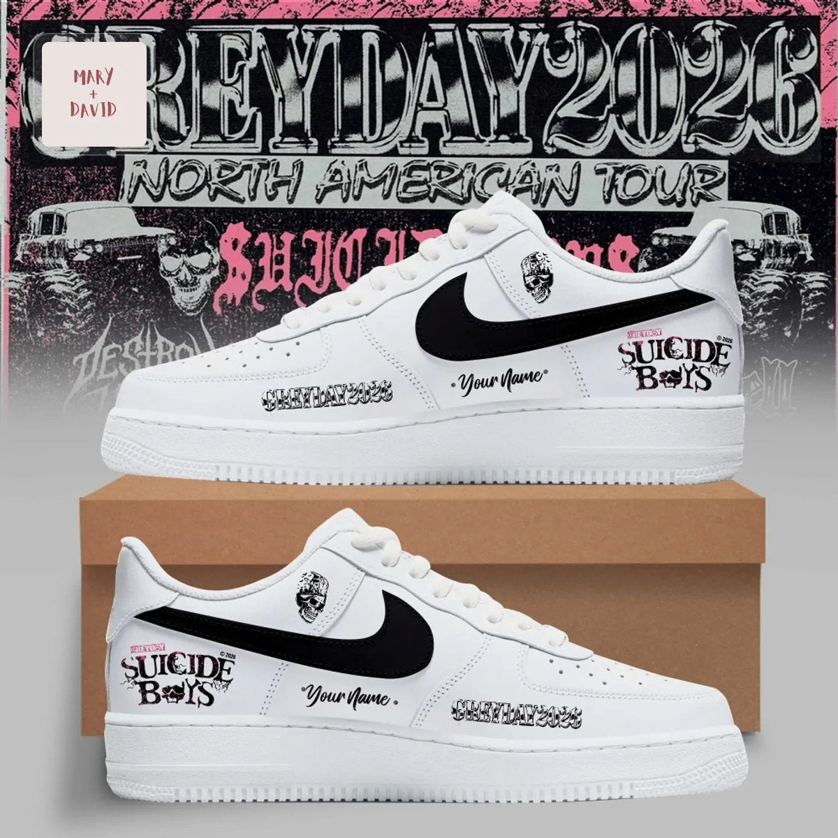 Suicideboys Greyday 2026 North American Tour Personalized Air Force 1