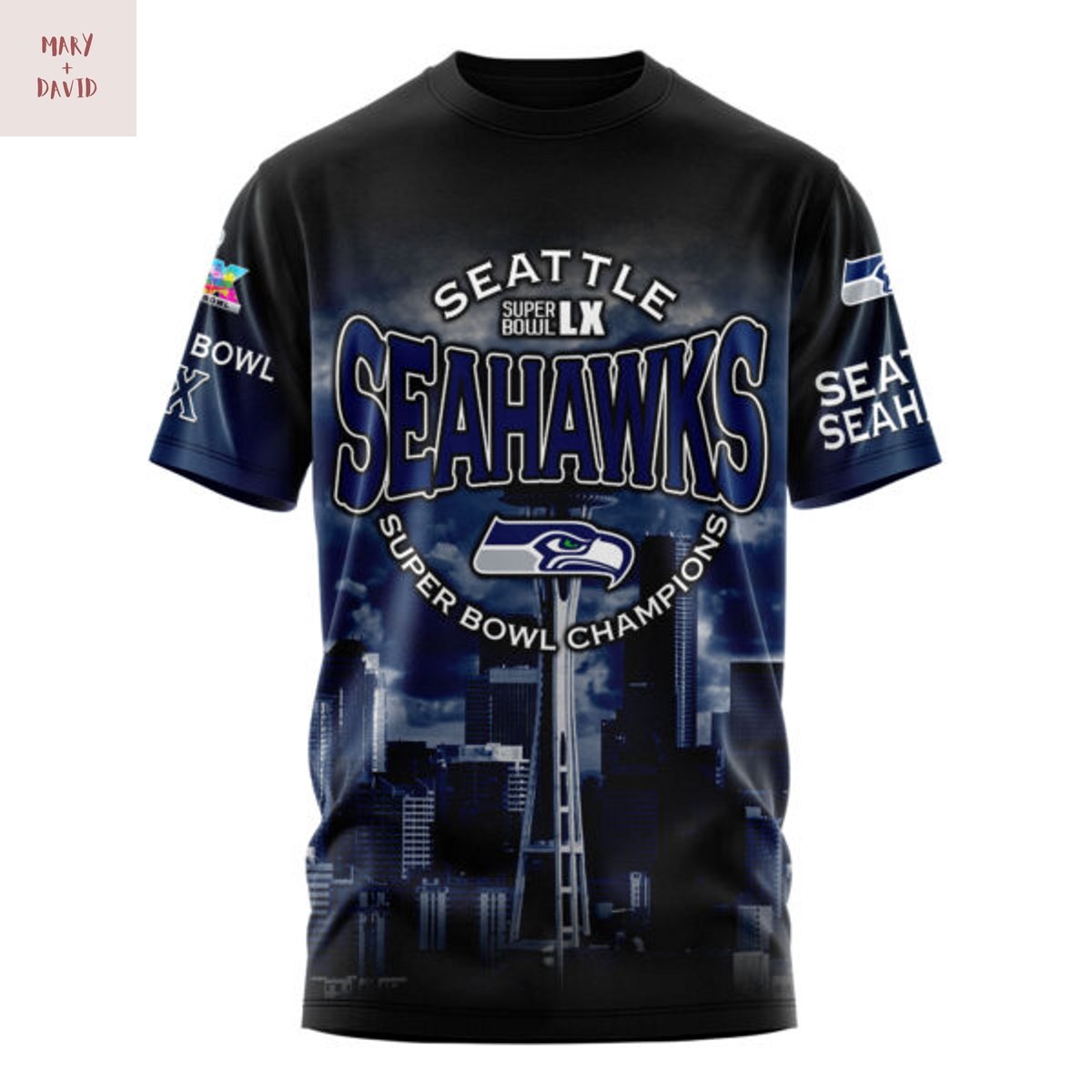 Super Bowl LX Seattle Seahawks 3D T-Shirt