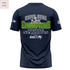 Super Bowl LX Seattle Seahawks Champions 3D T-Shirt