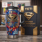 Superman 88th Anniversary Man of Steel DC Comics Collector’s Edition Stainless Steel Travel Tumbler