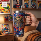 Superman 88th Anniversary Man of Steel DC Comics Collector’s Edition Stainless Steel Travel Tumbler