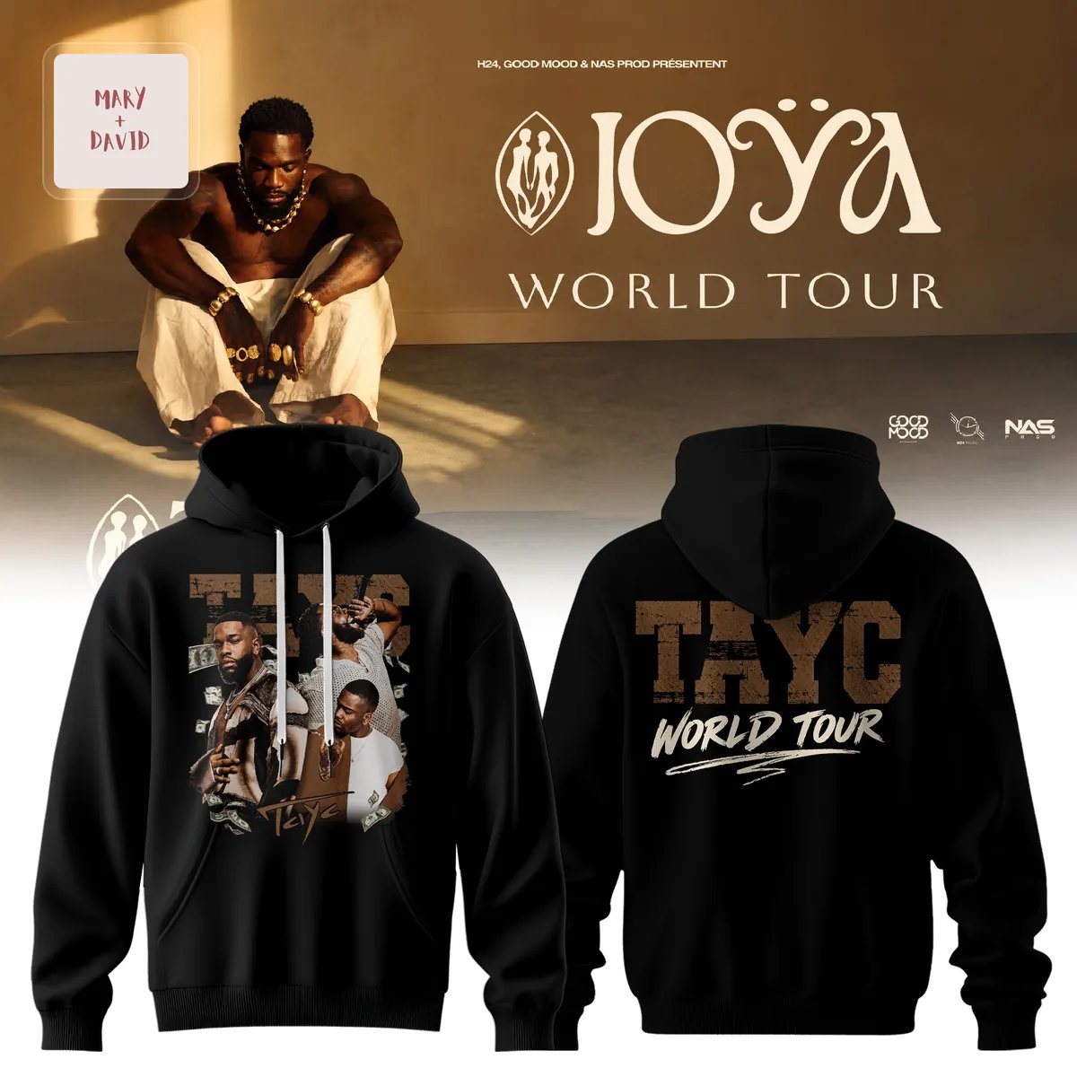 Tayc Joya World Tour Graphic Music Concert Hoodie