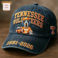 Tennessee Volunteers Smokey Mascot Commemorative 1891-2026 Vintage Washed Denim Baseball Cap