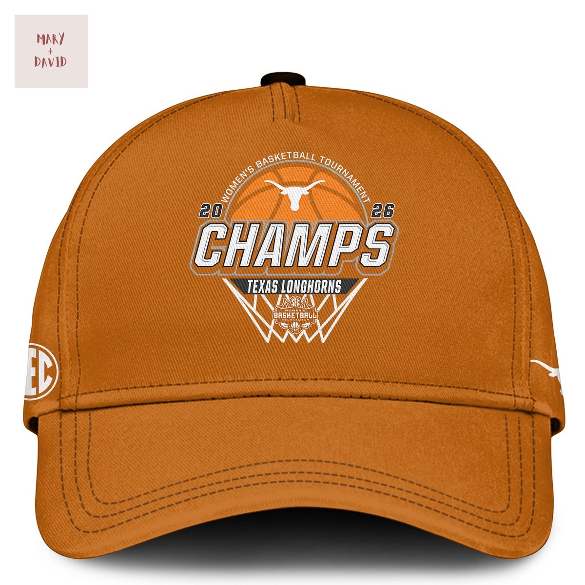 Texas Longhorns 2026 Women Basketball SEC Champion Cap