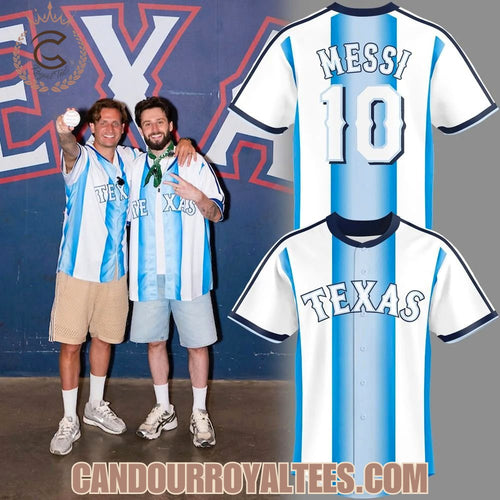 Texas Rangers x Argentina Lionel Messi Jersey