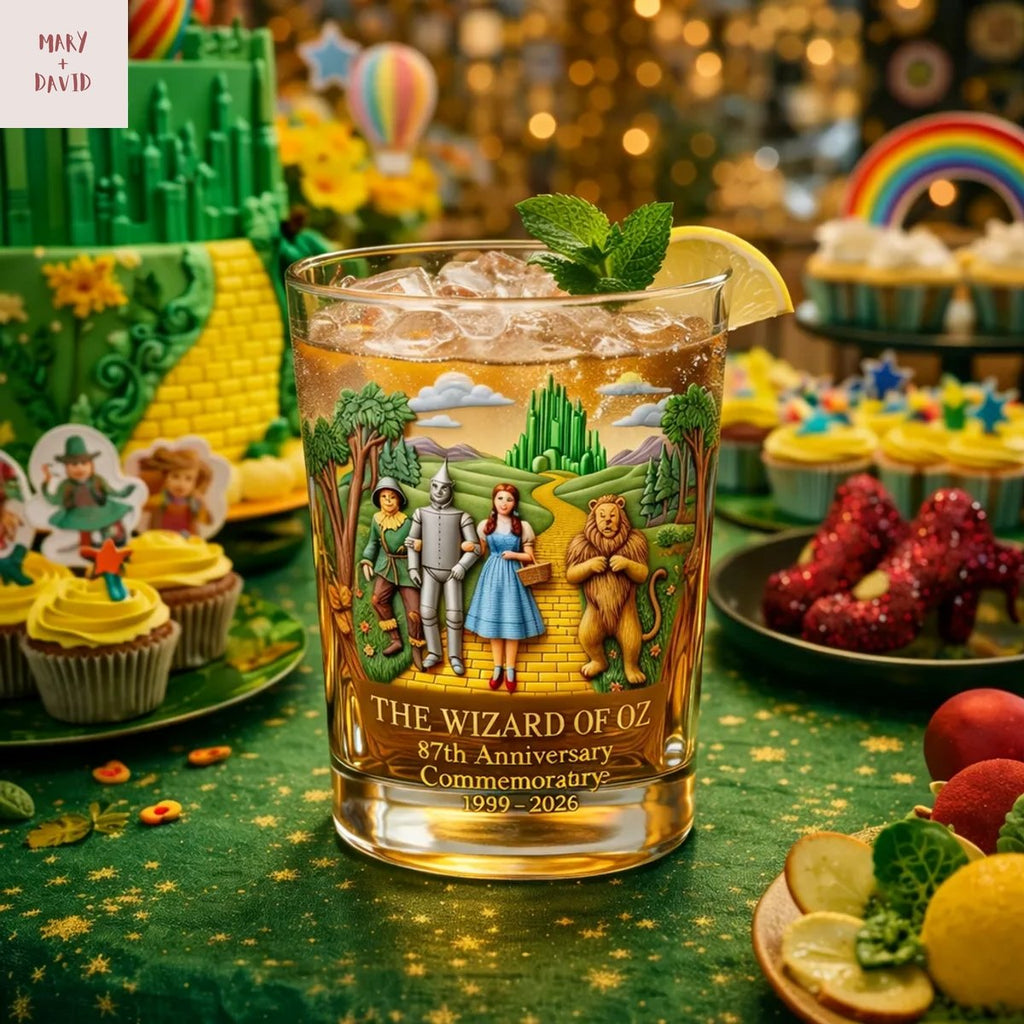 The Wizard Of Oz 87th Anniversary Whiskey Glass