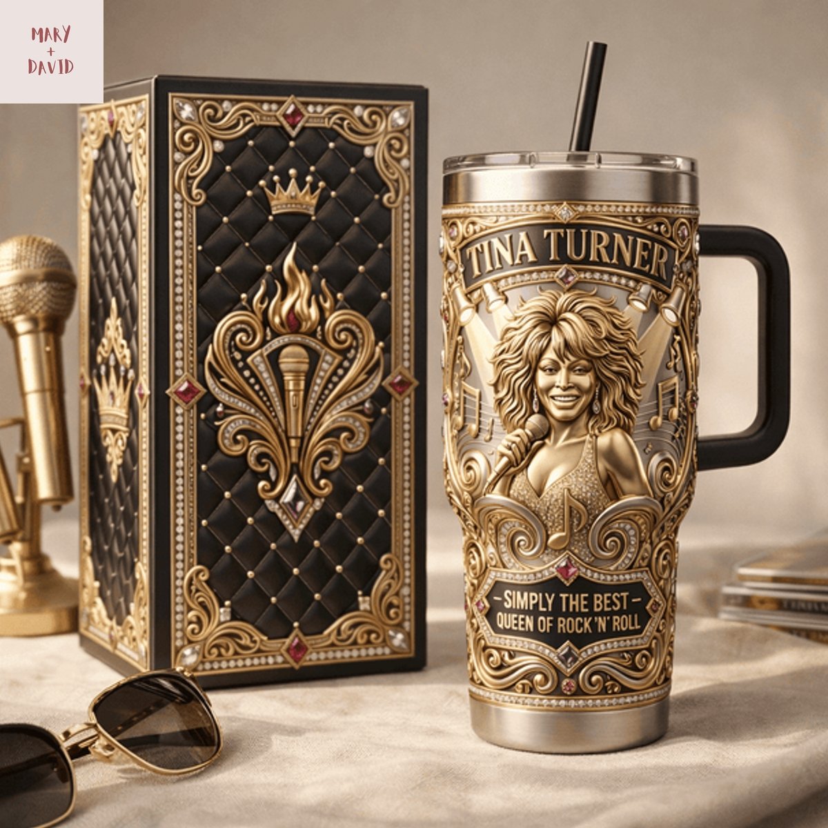 Tina Turner Simply The Best - Queen Of Rock N Roll Tumbler