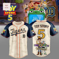 Toy Story 5 Disney Pixar Detroit Tigers MLB Theme Night Limited Edition Baseball Jersey