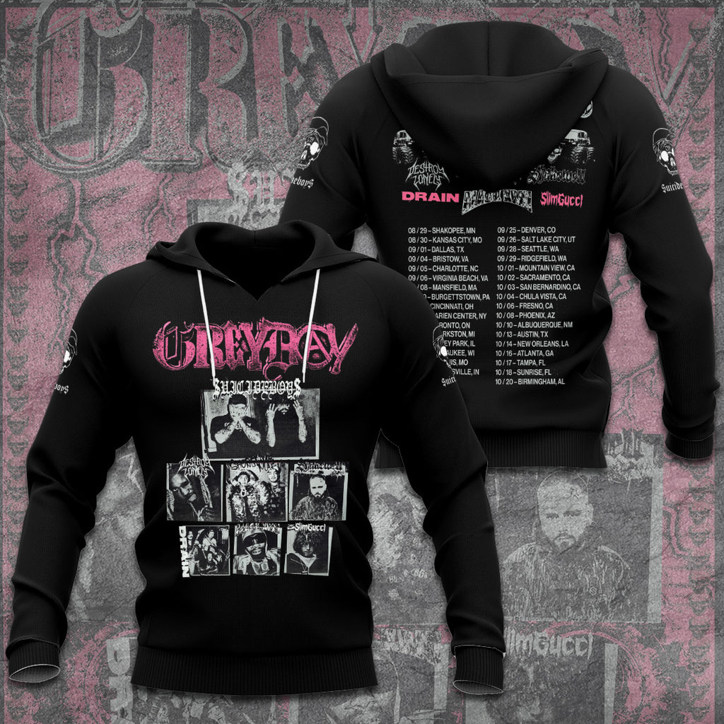$uicideboy$ Greyday 2026 Tour 3D Apparel – GNE6237