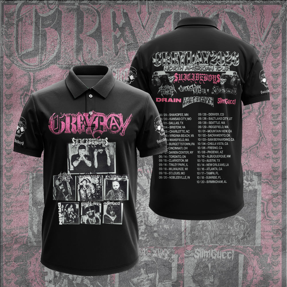 $uicideboy$ Greyday 2026 Tour 3D Apparel – GNE6237
